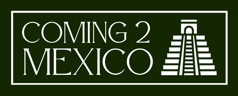 Coming@Mexico Logo 2023 White on Black