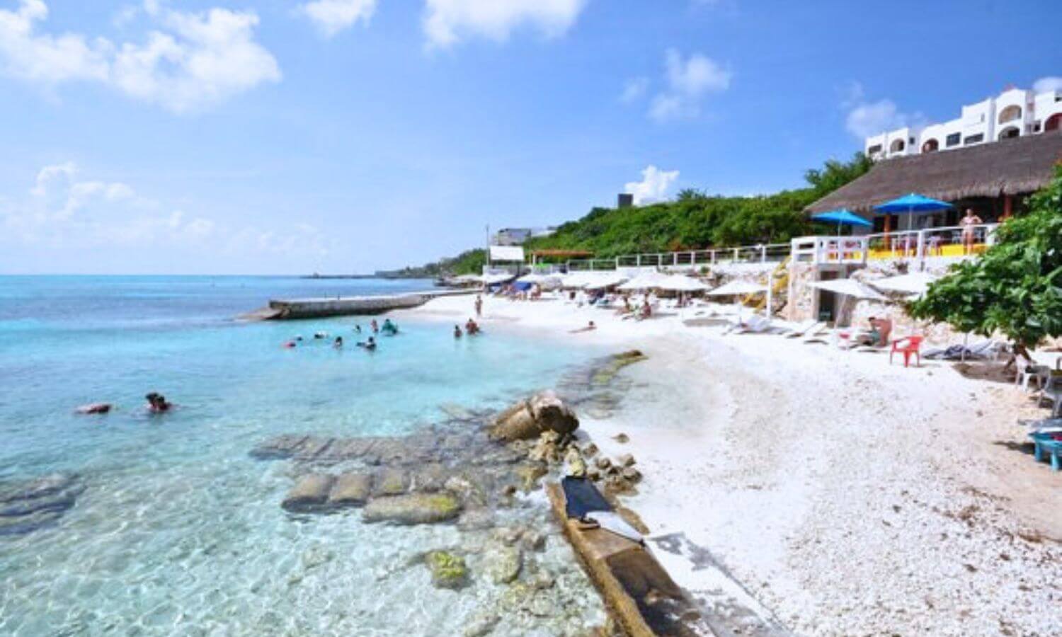 Playa Garrafon on Isla Mujeres, one of our favorite snorkeling spots.