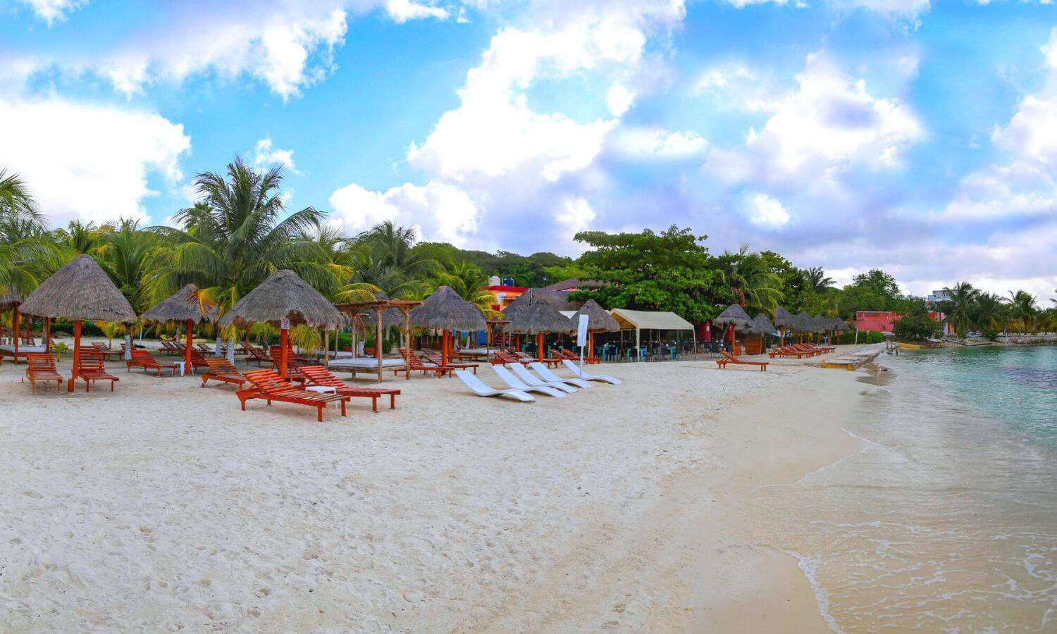 Playa Indios on Isla Mujeres, ready for guests.
