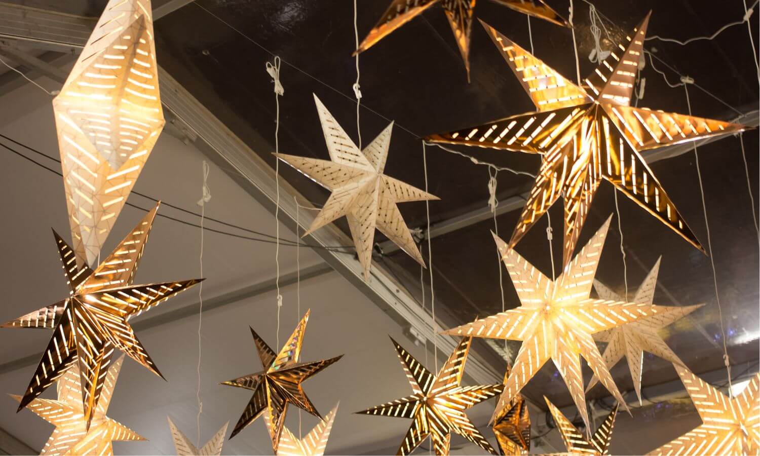 Christmas Stars of Bethlehem, one of the Christmas traditions in Mexico.
