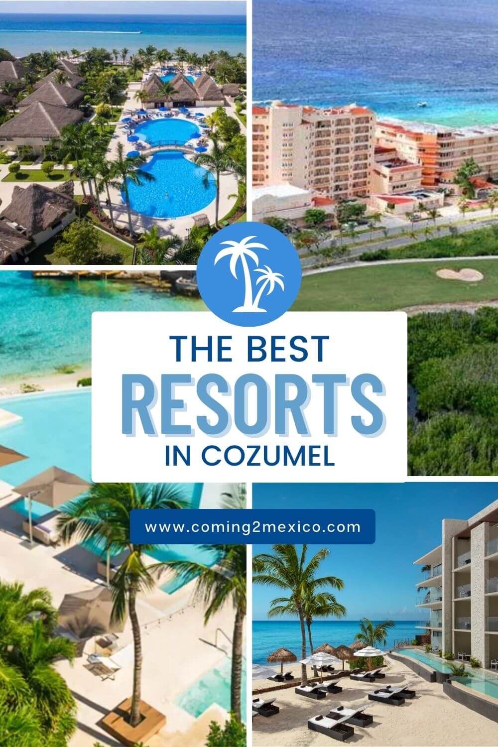 Best Resorts in Cozumel Pinterest pin