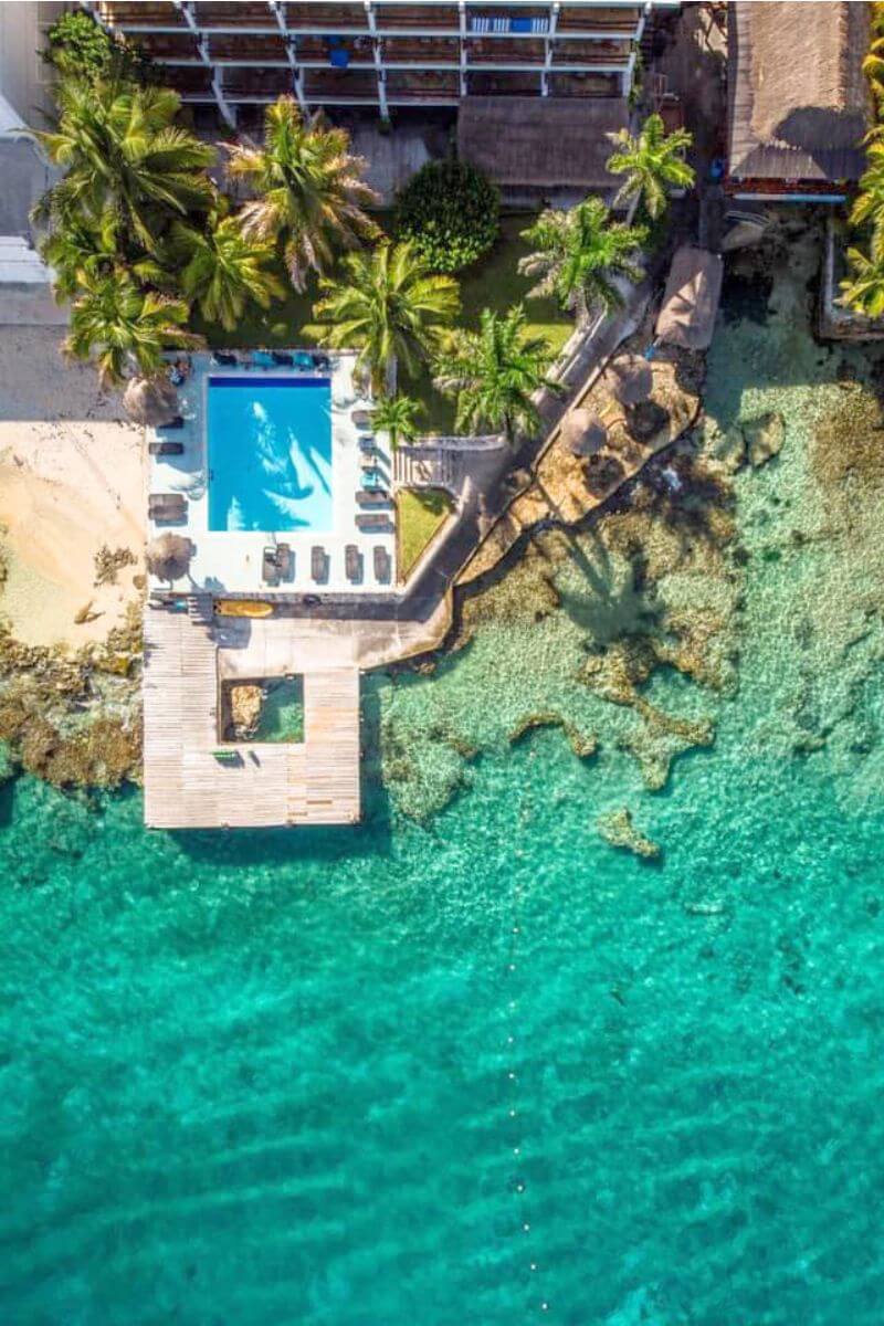 Blue Angel Dive Resort from above