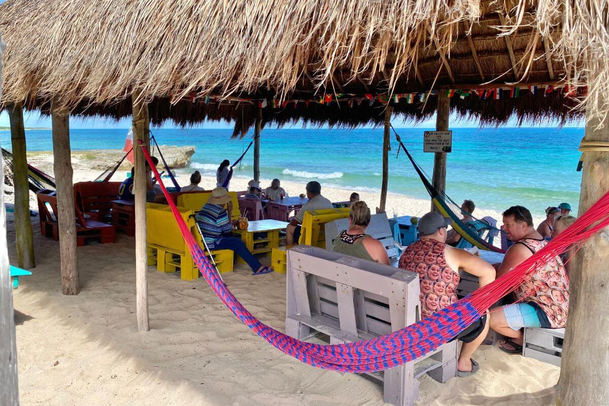 A Beach Bar on Cozumel