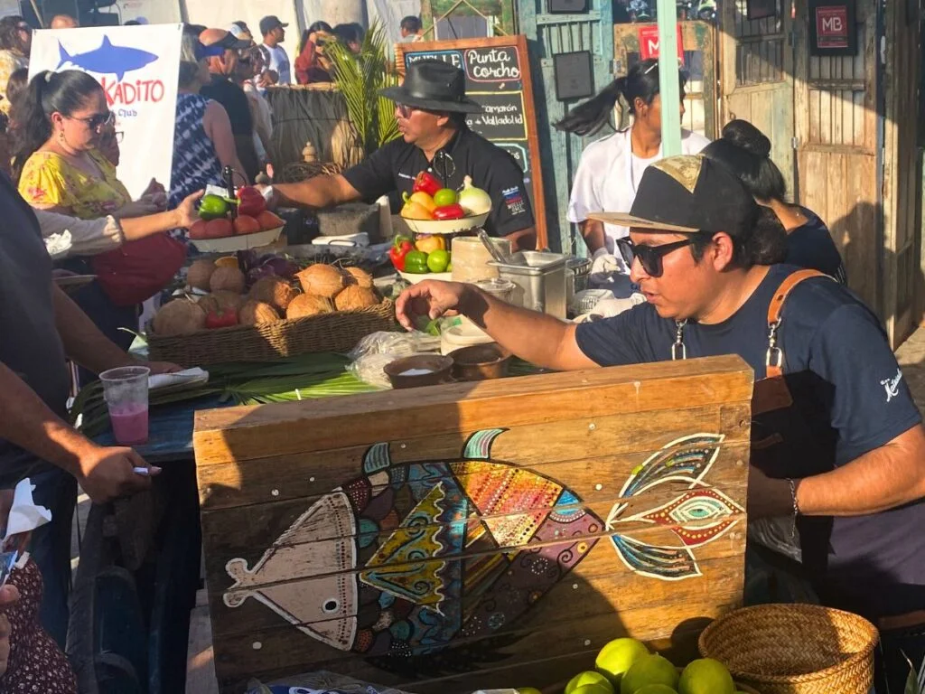 Festival Gastronomico Del Caribe - The 3Rd Annual Mexican Caribbean Gastronomic Festival In Puerto Morelos 39 Looking across some of the food stalls in puerto morelos for the festival gastronomico del caribe in 2024.