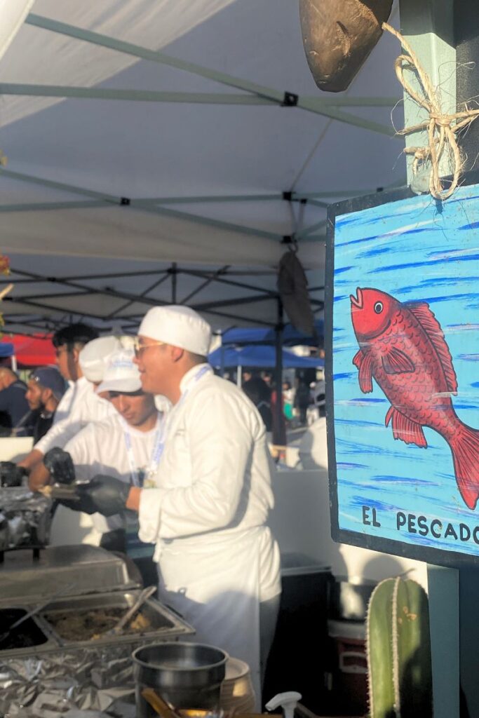 El Pescado's stand at the Mexican Caribbean Food Festival