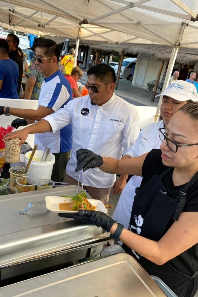 Festival Gastronomico Del Caribe - The 3Rd Annual Mexican Caribbean Gastronomic Festival In Puerto Morelos 24 Thai style curry with galangal being served at the mexican caribbean gastronomic festival.