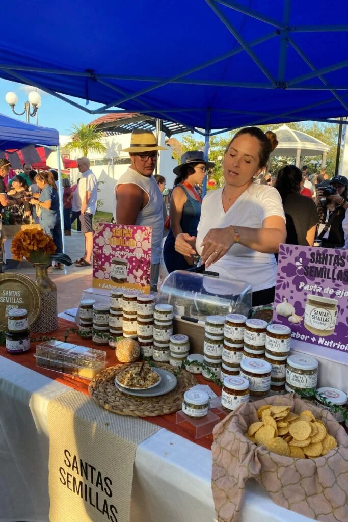 Festival Gastronomico Del Caribe - The 3Rd Annual Mexican Caribbean Gastronomic Festival In Puerto Morelos 12 Local preserves being sold on a market stand at the food festival in puerto morelos.