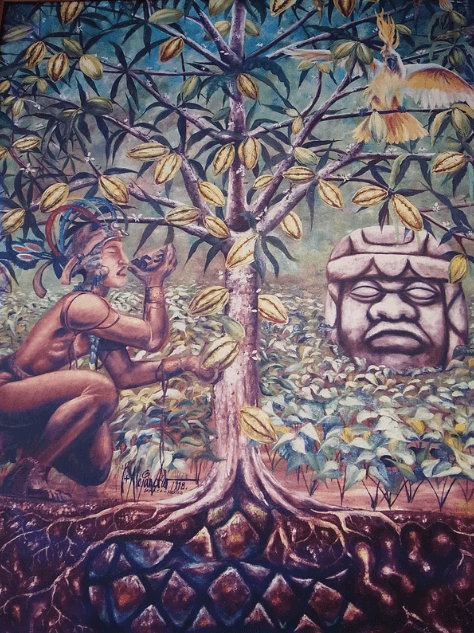 Maya Drinking Ancient Chocolate Maya drinking ancient chocolate